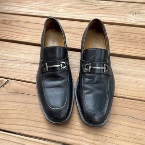 Cole Haan Martino black leather bit loafer dress shoes